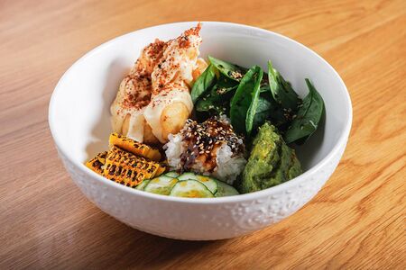 Поке с креветками