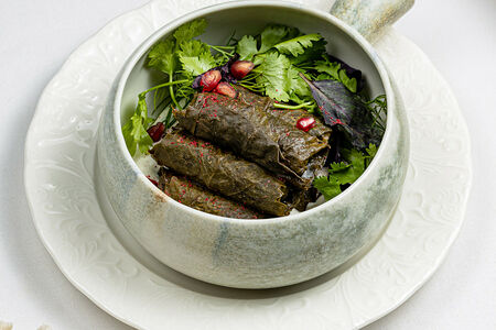 Долма с северной рыбой и соусом дзадзики