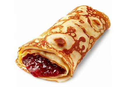 Блин с вишневым джемом