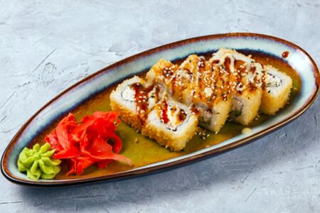 Жареный с крабом