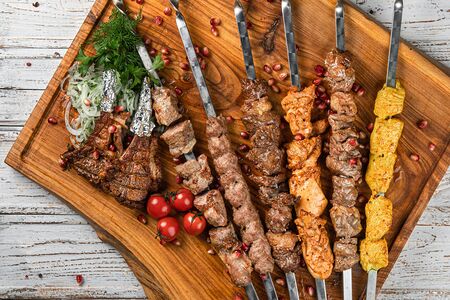 Шашлык из куриного филе