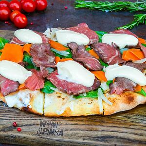 Ростбиф с маринованными овощами