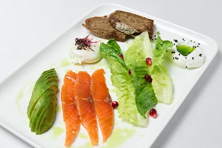 Большой завтрак с лососем