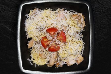 Вок Сливочная курочка с грибами