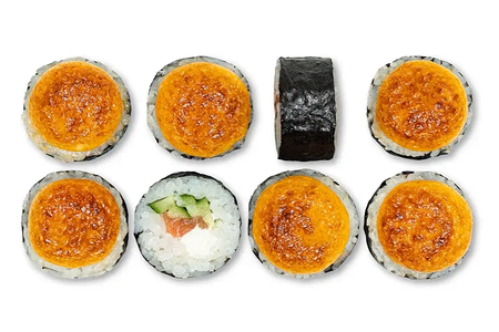 Запеченный острый с лососем