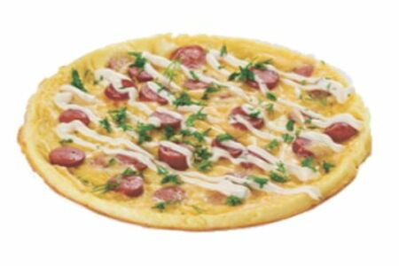 Омлет с охотничьими колбасками