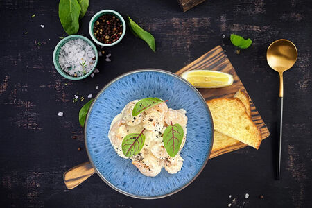 Креветки в сливочном соусе