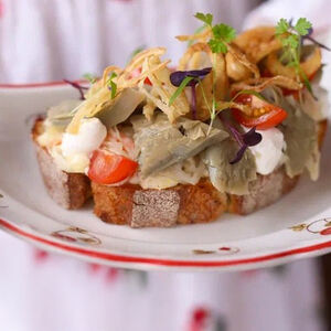 Бутерброд с груздями