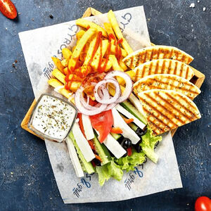 Гирос Вегетарианский с овощами и сыром