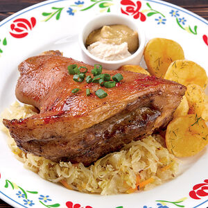 Рулька Шляхетская с обжаренным картофелем