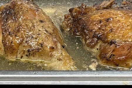 Курица варёно-запечённая