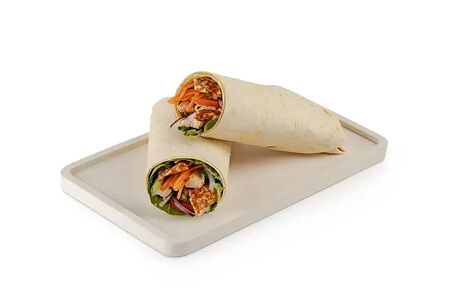 Шаурма чесночная с жаренным сулугуни