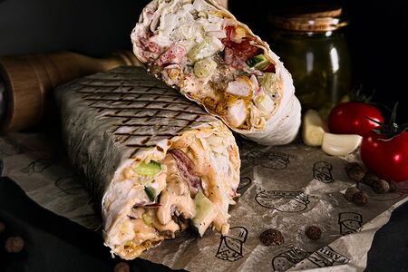 Krusty Shava с говядиной и соусом 1000 островов