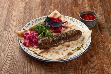 Люля-кебаб из говядины и свинины