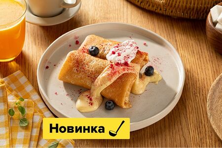 Блинчики с маскарпоне и юдзу