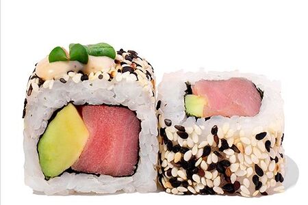 Тунец и авокадо