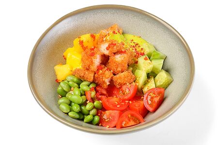 Поке с креветкой темпура