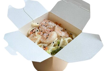 Вок с креветкой