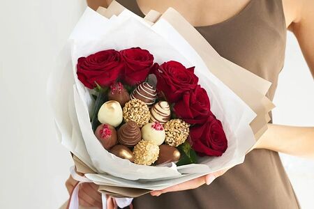 Букет из клубники Ла-Мадлен