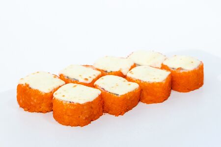 Запеченный ролл Лосось-моцарелла