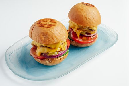 Мини-бургеры, чеддер
