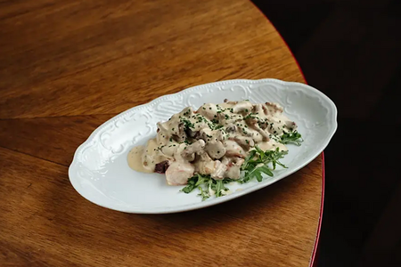 Тальята из говядины с лисичками