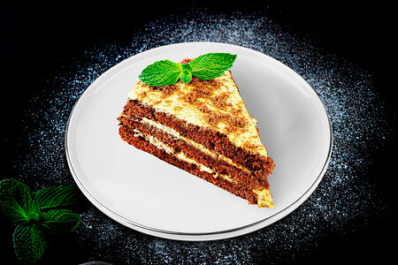 Торт Домашний с матча крем-брюле