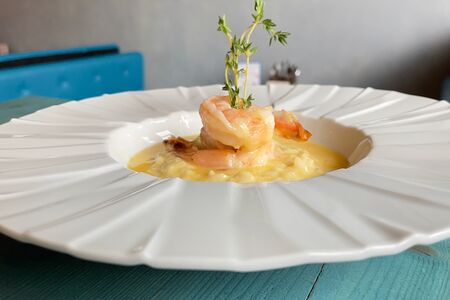 Ризотто с креветками