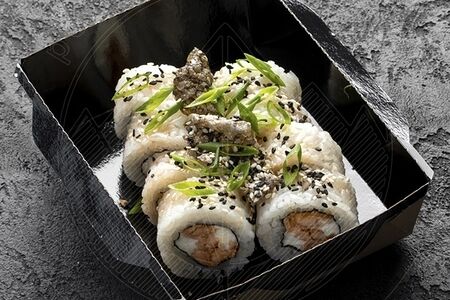 Сяке терияки с жареным лососем