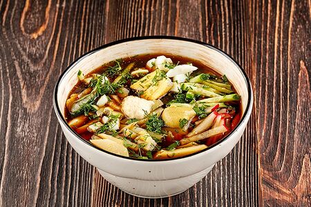 Окрошка овощная на квасе