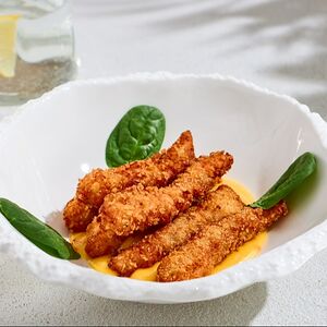 Хрустящие креветки с соусом Манго