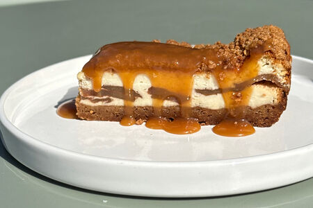 Чизкейк с яблоком