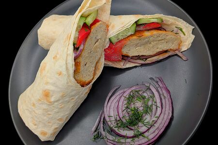 Люля в лаваше из баранины 