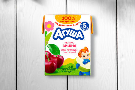 Сок Агуша яблоко-вишня