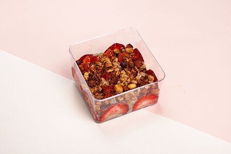 Мусс матча с чиа на кокосовом молоке с сиропом топинамбур