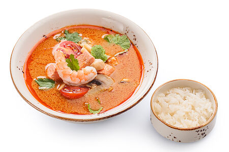 Суп тайский с морепродуктами