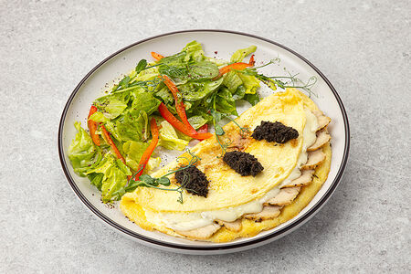 Омлет с индейкой и трюфельной пастой