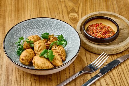 Курзе сванские с говядиной жареные