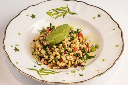 Табуле с кремом из авокадо