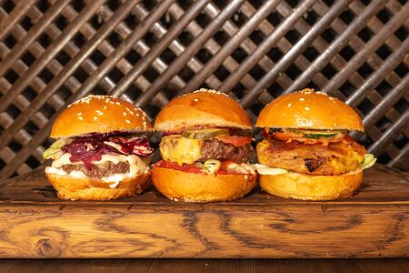 Сет из 3 мини-бургеров