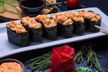 Гункан сет креветка