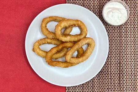 Кольца кальмара в кляре