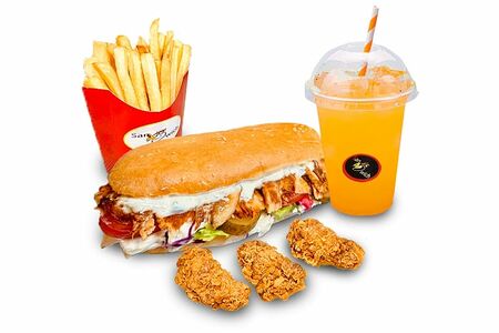 Комбо шаурма в багете