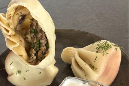 Хинкали с морепродуктами