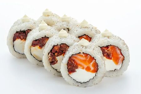 Лосось и вяленый томат