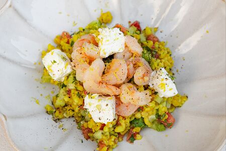 Табуле с креветкой