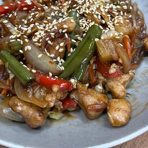 Фунчоза с курицей