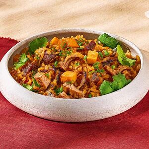 Рис но-ми со свининой