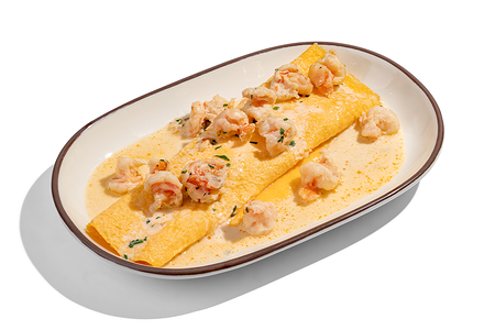 Омлет с креветками