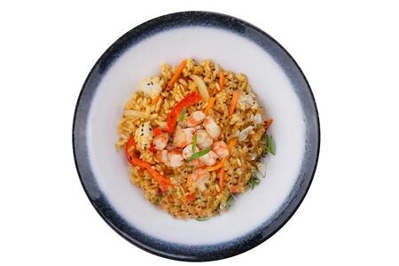 Рис Чесночный с креветками